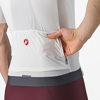 Castelli Men's Espresso Jersey, Quarter Length Sleeve with